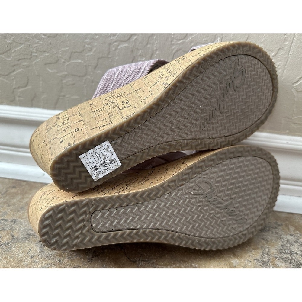 SKECHERS CALI LUX FOAM WOMENS 119327 CORK SLIDE SANDALS SPRING SUMMER SHOES- 9.5 - Picture 8 of 8